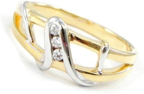 Altesse I3241 - Ring plated gold 'Câlin' 2 tones.