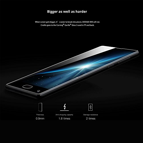 DOOGEE MIX 4G FDD-LTE Smartphone Android 7.0 5.5 Pollici Octa-core 2.5GHz 6GB RAM 64GB ROM Doppia Fotocamera Posteriore16.0MP + 8.0MP Front 5.0MP Batteria 3380mAh Impronta Digitale Dual Sim Carica Rapida