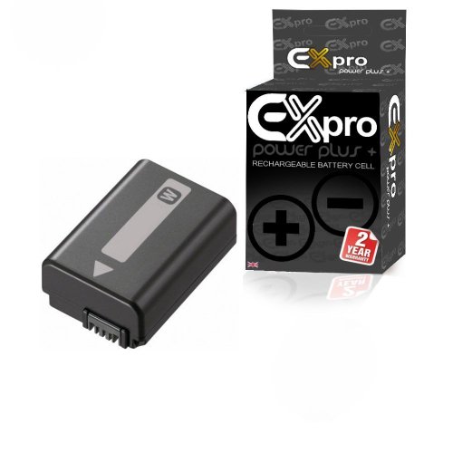 Ex-Pro Sony NP-FW50, NPFW50 High Power Plus+ (Upgraded for new series) - 2 Year Warranty Replacment Sony Lithium Li-on Digital Camera Battery Ex-Pro Sony NP-FW50, NPFW50 High Power Plus+ (Upgraded for new series) - 2 Year Warranty Replacment Sony Lithium Li-on Digital Camera Battery