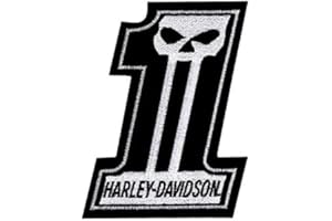 Suma Shop Harley Davidson Willie G Skull N1 Patch - Embroidered Patch for Motorcyclists -Replica-