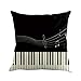 Produktbild Yvelands Musiknote Malerei Leinen Kissenbezug Dekokissen Fall Sofa Home Decor