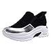 Produktbild Qmber Unisex Sneakers Mädchen Damen Dämpfung Sportschuhe Outdoor Leichte rutschfeste Atmungsaktive Fitness Schuhe/Black,40
