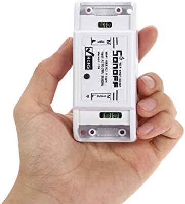 FeiyanfyQ Sonoff Wireless WiFi Remote Switch Smart Home Controller Work with Mobile App White