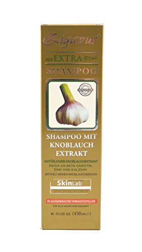 Zigavus Extra Plus Knoblauch Shampoo Original Gold 450ml gegen intensiven Haarausfall! Geruchsneutral! Anti Schuppen! Haarpflege! - 7