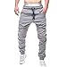 Produktbild Geili Herren Jogginghose Einfarbige Cargo Hose mit Taschen Lang Sweatpants Männer Klassisch Freizeithose Arbeitshose Skinny Sporthose Gummiband Kordelzug Fitness Trainingshose Übergrößen