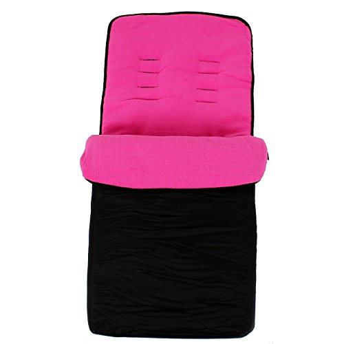 Universal Baby Footmuff (Pink) with Warm Cosy Fleece 95x45 cm for Pushchairs, Prams, and Travel (Pink)