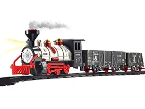Webby Large Classical Smoke Train Set Toy for Kids