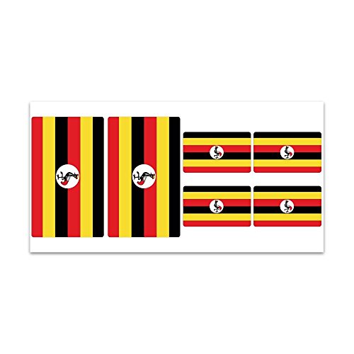 Preisvergleich Produktbild Aufkleber-Flagge Uganda – Z312