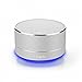 Produktbild HAVIT 4 in 1 LED Bluetooth Lautsprecher, wireless tragbarer mini Metall Lautsprecher Speaker, starke Bass, Micro SD Karte + FM Transmitter + 3.5mm AUX für Smartphones / Tabletten / MP3 / MP4 (Silber)