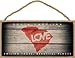 Produktbild (sjt13573) South Carolina - State Outline MitLove und Staat Motto 12,7 x 25,4 cm Holz Schild