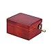 Andoer® Red Wood Musical Box Hand Crank Gold Movement Music Box with Built-in Mirror Melody Castle in the Sky