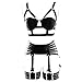 Produktbild CS-WJ Perspective Unterwäsche Strappy Body Harness Bralette Sexy Full Cage Bondage Strumpfgürtel Set Einstellen Plus Größe Goth Punk Festival Dessous Romantische Atmosphäre