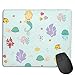 Produktbild Muster mit niedlichen Meerjungfrauen Cat Pearl und Starfish. Design Mauspads, rutschfeste Mausmatte, abwaschbares, vernähtes Mousepad für Gaming, Computer, Laptop, 25x30cm