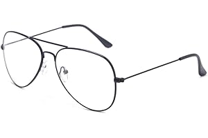 ALWAYSUV Klasyczne okulary metalowe oprawki oprawki okularów vintage okulary dekoracyjne