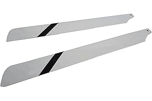 Sconosciuto 2 Pezzi 325 mm in Fibra di Vetro Pale Pale del Rotore Dell'elicottero Universali per Trex 450 Series RC Helicopter - Giallo Nero