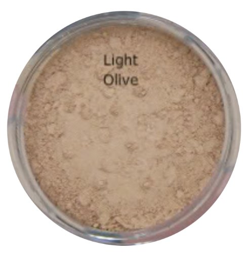 LIGHT OLIVE Mineral foundation Full Cover Makeup 5g Powder Jar Natural Finish Soft Glow Cover Acne Rosacea Redness BUY 2 GET ONE FREE