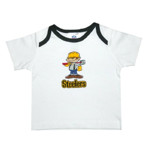 NFL Pittsburgh Steelers Infant Baby Short Sleeve T-Shirt / Tee 3-6 White