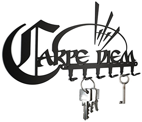 Schlüsselbrett / Hakenleiste * Carpe Diem ++ Nutze den Tag * - Schlüsselboard - 6 Haken