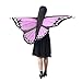 Produktbild JMETRIC Faschingskostüme Schmetterling Schal Mädchen Karneval Kostüm Schmetterlingsflügel feenhafte Cosplay Kinder (Rosa)