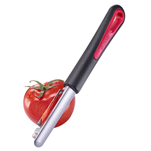 Westmark 6046RT60 Pelador de tomates y kiwis Tomfix retro-look, aluminio, 18,5 x 2,2 x 1,8 cm