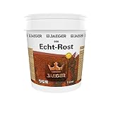 rostfarbe wand echte Rostoberfläche Jaeger Echt-Rost Farbe mit Eisenpartikeln (1,0 L Grundfarbe + 2 x 250 ml Aktivator)