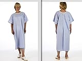 Pullover Blue Examination X-ray NHS hospital gown open back no ties or fastenings (shd210)