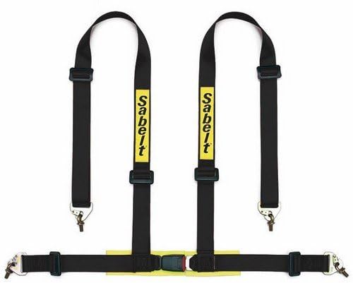 Sabelt sb902070np Clubman Belt 4 Points with Cushions, Black