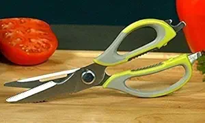 Lycus 10 in 1 Mighty Shears Scissor Multipurpose Stainless Steel Scissor Best Shear of Cooking Scissor Knife/Cutter/Peeler/Opener/Fish Scale Scraper/Slicer/Nutcracker