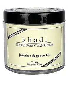 Khadi herbal Jasmine & Green tea Foot Cream 100GM l Parvati gramodyog herbal products - Made In india