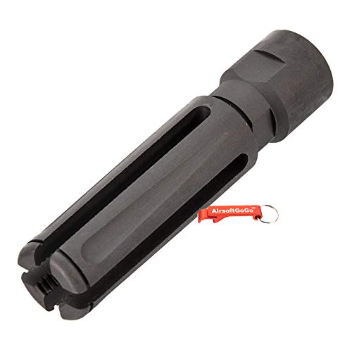 Army Force 14mm CCW Tipo Largo Bocacha de Metal para Airsoft AEG/GBB (Negro)
