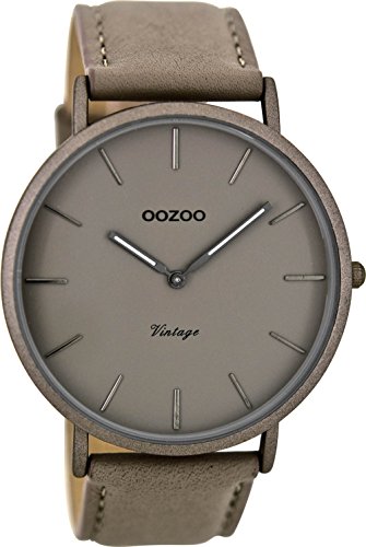 Oozoo Vintage Herrenuhr Lederband 44 MM Taupe/Taupe C8132 Oozoo Vintage Herrenuhr Lederband 44 MM Taupe/Taupe C8132