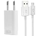 Produktbild OKCS Ladeset - Micro USB Ladekabel 0,5 m + 1A Netzteil für Galaxy, Sony Xperia, LG, Motorola - Weiß