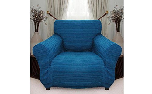Stretchhusse (blau) hussen für sessel 1 sitzer - sofahusse