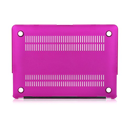 MacBook Air 13 Hülle, iNeseon Ultra Slim Plastik Leichte Hartschale Tasche Cover Case Schutzhülle für Apple MacBook Air 13″ 13.3″ Modell:A1466 und A1369(Dunkelviolett) - 5