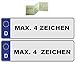 Produktbild UTAL 2 x Stück EU Kfz-Kennzeichen 38 cm x 11 cm Nummernschild 380 mm mit individueller Prägung nach Ihren Vorgaben. (380)