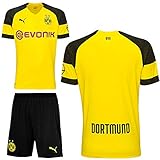 Mit Opel Logo Puma BVB Borussia Dortmund Fußball Set Home Heimset 2018 2019 Kinder ohne Aufdruck Gr 152