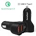 Produktbild iVoler 54W 3-Port Quick Charge 3.0 Type C USB Kfz Auto Ladegerät [2xQC 3.0 Port +5V/3A USB-C Port mit QC 3.0 ] für Samsung Galaxy S7/S7 Edge/S6/S6 Edge/Plus/Note 5/4/Edge,Sony Xperia Z5/Z4/Z3/Z2, LG G5/G4/V10/ G Flex 2, Asus Zenfone 2, HTC 10/A9/M8/M9,Nexus 6,Google Pixel / XL, Nexus 6P/5X,Microsoft Lumia 950/950XL, Oneplus Two und weitere (Schwarz)
