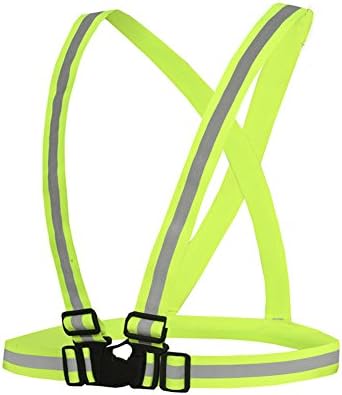 Reflective High Visibility Belt Vest for Running Cycling Dog Walking Jogging Sports Gear Adults Children Safety Vest
