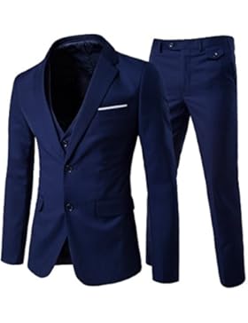 Slim Fit 3-Teilig Business Herrenanzug Smoking