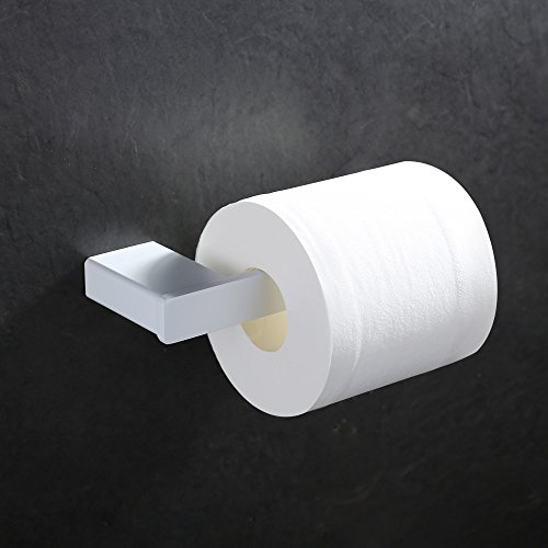 Homelody SS 304 Edelstahl mit Lack Weiss beschichtet Toilettenpapierhalter WC-Papierhalter Klopapierhalter Rollen halter Toilettenpapierrollenhalter - 4