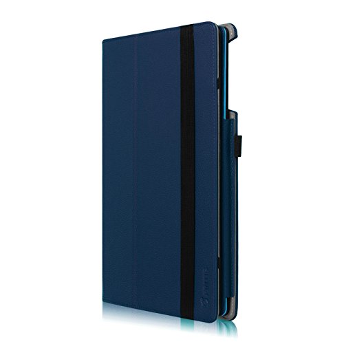 Fintie Odys Winpad 12 Hülle Case – Slim Fit Folio Premium Kunstleder Tastatur Ständer Schutzhülle Cover Tasche für Odys Winpad 12 / Odys Evolution 12 – 2in1 11,6 Zoll (29,5 cm) Convertible Tablet-PC, Marineblau - 9