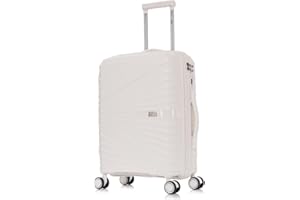 1990s Maleta de Cabina 55x39x21.5cm (46L) Polipropileno - Candado Incrustada - 20 Pulgadas - Blanco
