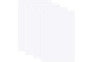 M METERXITY 4-pack vita tomma metallskyltar 20 x 30 cm sublimering aluminiumplattor tomma skyltar sublimering foto tom anpassad skylt för hantverk/gård/trädgård/utomhus/inomhus tjock 0,02 tum