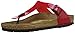 Produktbild BIRKENSTOCK Classic Gizeh Birko-Flor Damen Zehentrenner, Rot (Tango Red Lack), 39 EU