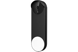 honecumi Funda de Silicona para Timbre de Google Nest (Funciona con batería), Funda de Silicona para protección contra la Lluvia, Compatible con Google Nest Doorbell (versión de batería) Accesorios