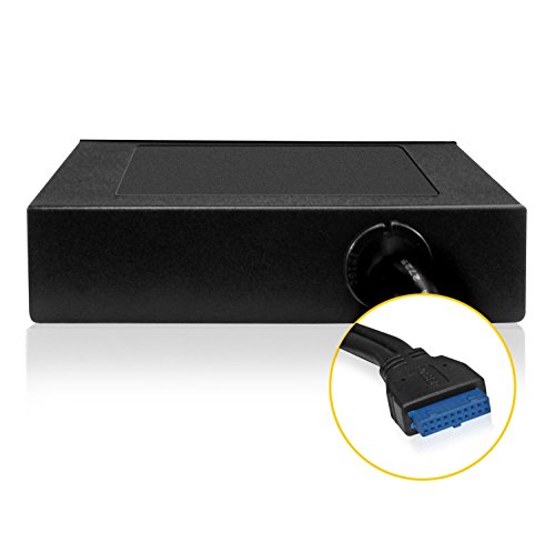 Icy Box IB-865-B Interner 6-fach Kartenleser mit 1x USB 3.0 für einen 3,5″ (8,9 cm) Einbauschacht (schwarz) - 4