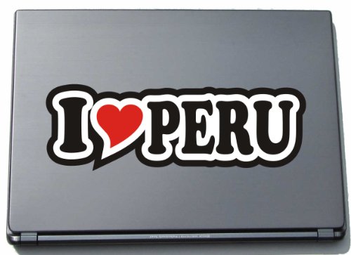 I Love Heart Decal Sticker Laptop Skin 210 mm I LOVE PERU I Love Heart Decal Sticker Laptop Skin 210 mm I LOVE PERU