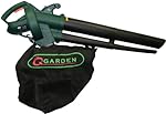 Q Garden QGBV2500 Leaf Blower Vacuum - Green/ Black