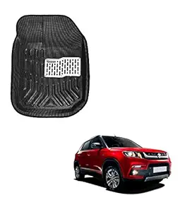 Caro Manic 3D/4D Car Floor Mats for Vitara Brezza (Black, Pack of 5)