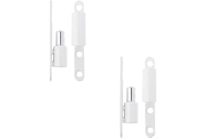 Gedotec Cerniere – Nastri da ristrutturare cerniere per porta in acciaio massiccio – bianco | P50 | 2 nastri per porte da avvitare su finestre e porte | cerniere per porta per legno e plastica con